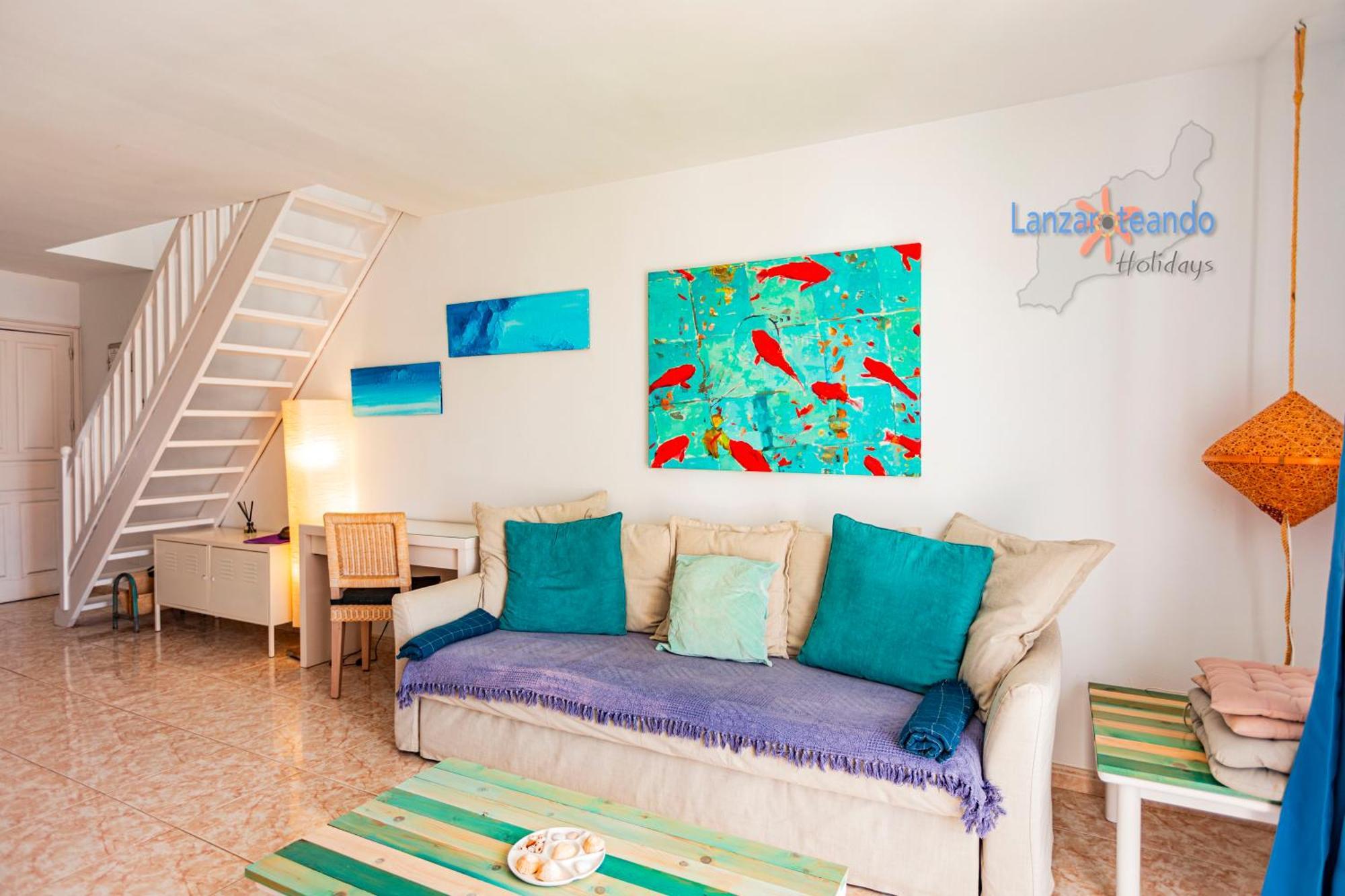 Vivienda Vacacional Sunny - Duplex Apartment 2Beds 2 Baths コスタ・テギセ エクステリア 写真